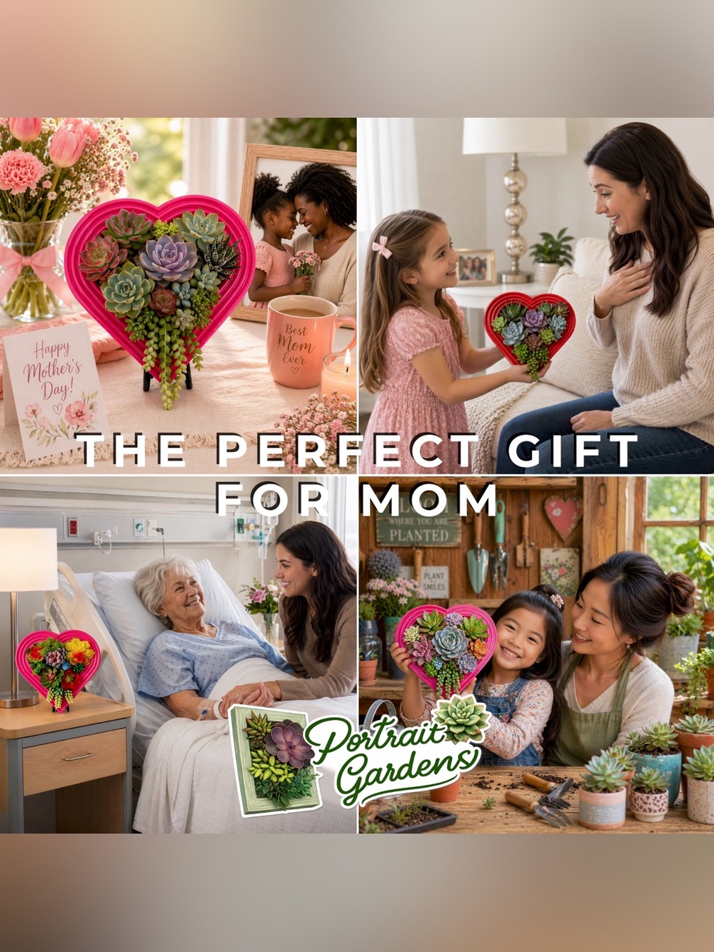 Heart-Shaped Vertical Planter Kit (Red) - Portrait Gardens - Picture 6 of 11